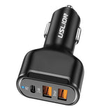 Maxbell Fast 30W USB C Car Charger Double USB QC 3.0 Universal for iPhone Xs X