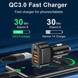 Maxbell Fast 30W USB C Car Charger Double USB QC 3.0 Universal for iPhone Xs X