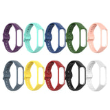 Maxbell Adjustable Silicone Band Watch Bands Wristbands fits Galaxy Fit 2 White