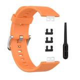 Maxbell Soft Silicone Watch Band For Huawei Watch Fit TIA-B09 TIA-B19 Orange