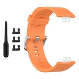 Maxbell Soft Silicone Watch Band For Huawei Watch Fit TIA-B09 TIA-B19 Orange