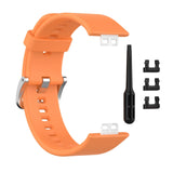 Maxbell Soft Silicone Watch Band For Huawei Watch Fit TIA-B09 TIA-B19 Orange