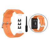 Maxbell Soft Silicone Watch Band For Huawei Watch Fit TIA-B09 TIA-B19 Orange