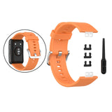Maxbell Soft Silicone Watch Band For Huawei Watch Fit TIA-B09 TIA-B19 Orange