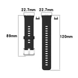 Maxbell Soft Silicone Watch Band For Huawei Watch Fit TIA-B09 TIA-B19 wine red