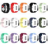 Maxbell Soft Silicone Watch Band For Huawei Watch Fit TIA-B09 TIA-B19 wine red