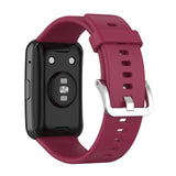 Maxbell Soft Silicone Watch Band For Huawei Watch Fit TIA-B09 TIA-B19 wine red