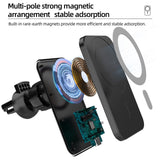 Maxbell K16 15W Car Magnetic Qi Wireless Charger  for iPhone 12 Mini Pro Max balck
