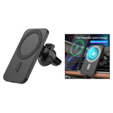Maxbell K16 15W Car Magnetic Qi Wireless Charger  for iPhone 12 Mini Pro Max balck
