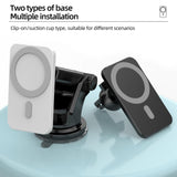 Maxbell K16 15W Car Magnetic Qi Wireless Charger  for iPhone 12 Mini Pro Max white