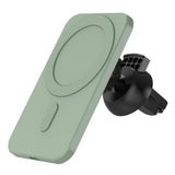 Maxbell K16 15W Car Magnetic Qi Wireless Charger  for iPhone 12 Mini Pro Max green