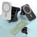 Maxbell K16 15W Car Magnetic Qi Wireless Charger  for iPhone 12 Mini Pro Max green