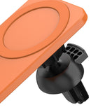 Maxbell K16 15W Car Magnetic Qi Wireless Charger  for iPhone 12 Mini Pro Max orange