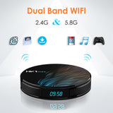 Maxbell For Android10.0 Quad Core 1080P 5.8GHz Media Player 4G+128G US Plug