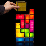Maxbell New  LED Night Light Colorful Stackable Puzzles Lamp 7 Pieces Gifts