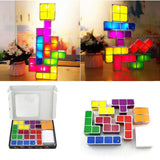 Maxbell New  LED Night Light Colorful Stackable Puzzles Lamp 7 Pieces Gifts