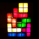 Maxbell New  LED Night Light Colorful Stackable Puzzles Lamp 7 Pieces Gifts