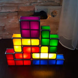 Maxbell New  LED Night Light Colorful Stackable Puzzles Lamp 7 Pieces Gifts