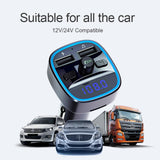 Maxbell Wireless Car FM Transmitters Multifunction Hands-Free Calling Dual USB Port