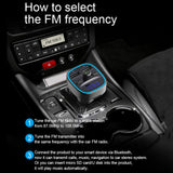 Maxbell Wireless Car FM Transmitters Multifunction Hands-Free Calling Dual USB Port