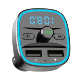 Maxbell Wireless Car FM Transmitters Multifunction Hands-Free Calling Dual USB Port