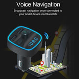 Maxbell Wireless Car FM Transmitters Multifunction Hands-Free Calling Dual USB Port