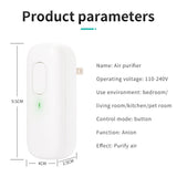 Maxbell Mini Negative Ion Air Purifiers Plug In for Home Ionizer Remove Smell  white