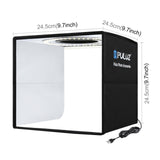 Maxbell Mini 10 inches Folding Photo Studio Light Box Set w/6 Backdrops Foldable