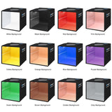 Maxbell Mini 10 inches Folding Photo Studio Light Box Set w/6 Backdrops Foldable