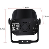 Maxbell 8Hole 120 Pattern Remote Sound Activated Party Stage Light USB Charging