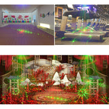 Maxbell 8Hole 120 Pattern Remote Sound Activated Party Stage Light USB Charging