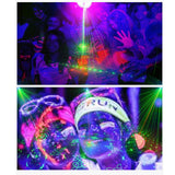 Maxbell 8Hole 120 Pattern Remote Sound Activated Party Stage Light USB Charging