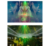 Maxbell 8Hole 120 Pattern Remote Sound Activated Party Stage Light USB Charging