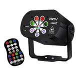 Maxbell 8Hole 120 Pattern Remote Sound Activated Party Stage Light USB Charging