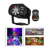 Maxbell 8Hole 120 Pattern Remote Sound Activated Party Stage Light USB Charging