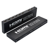 Maxbell HD 4K HDMI Matrix Switch Box Switcher Splitter Converter 6 in 2 out EU Plug