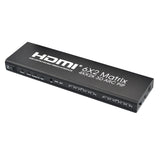 Maxbell HD 4K HDMI Matrix Switch Box Switcher Splitter Converter 6 in 2 out EU Plug