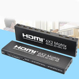 Maxbell HD 4K HDMI Matrix Switch Box Switcher Splitter Converter 6 in 2 out EU Plug