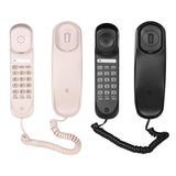 Maxbell Wall Mount Desktop Corded Fixed Telephone Landline Wired Handset Phone Pink