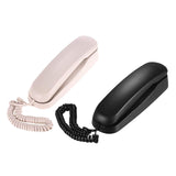 Maxbell Wall Mount Desktop Corded Fixed Telephone Landline Wired Handset Phone Pink