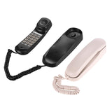 Maxbell Wall Mount Desktop Corded Fixed Telephone Landline Wired Handset Phone Pink