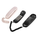 Maxbell Wall Mount Desktop Corded Fixed Telephone Landline Wired Handset Phone Pink