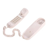 Maxbell Wall Mount Desktop Corded Fixed Telephone Landline Wired Handset Phone Pink
