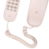 Maxbell Wall Mount Desktop Corded Fixed Telephone Landline Wired Handset Phone Pink