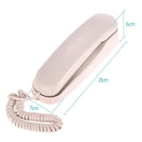 Maxbell Wall Mount Desktop Corded Fixed Telephone Landline Wired Handset Phone Pink