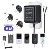 Maxbell Power Supply Battery Charger Wires AC Adapter for Ring Doorbell US Plug