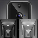 Maxbell 1080P HD Video Doorbell Wide Angle No Hard-Wiring Battery Powered for Home Black