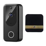 Maxbell 1080P HD Video Doorbell Wide Angle No Hard-Wiring Battery Powered for Home Black