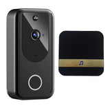 Maxbell 1080P HD Video Doorbell Wide Angle No Hard-Wiring Battery Powered for Home Black