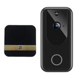 Maxbell 1080P HD Video Doorbell Wide Angle No Hard-Wiring Battery Powered for Home Black
